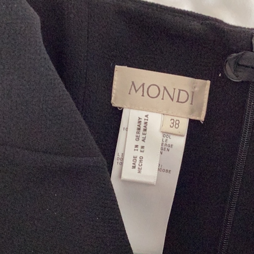 MONDI DESIGNER BLACK STRAPLESS DRESS - Picture 4 of 4